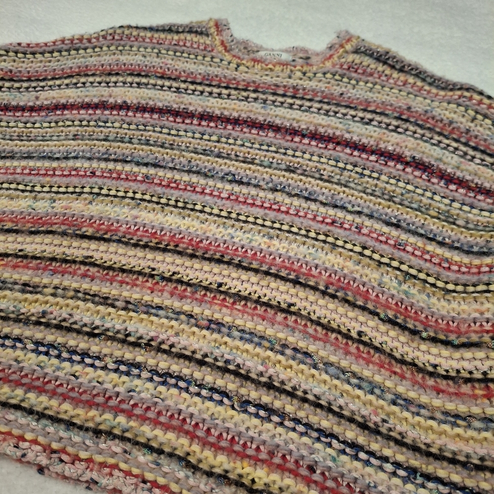Ganni Brookhaven Short Sleeve Sweater Size XS/S